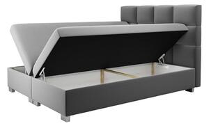 MARS KANADA 140x200 moderní boxspring postel s úložným prostorem béžová 140 x 116 x 213 cm