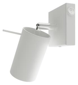 Sollux Lighting Nástěnné svítidlo RING bílé s vypínačem