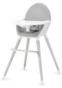 Kinderkraft - Dětská jídelní židle FINI šedá/bílá AG0332