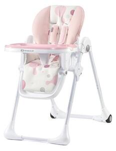 Kinderkraft - Dětská jídelní židle YUMMY růžová/bílá AG0323