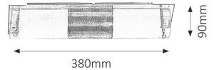 Rabalux nástěnné svítidlo Periodic E14 2x MAX 40W chromová 5808