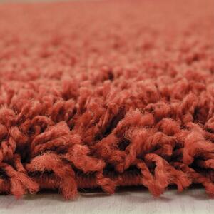Ayyildiz, Chlupatý kusový koberec Life Shaggy 1500 terra | Oranžová Typ: kulatý 200x200 cm