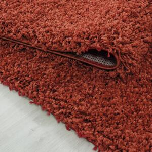 Ayyildiz, Chlupatý kusový koberec Life Shaggy 1500 terra | Oranžová Typ: kulatý 80x80 cm