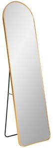 Nordic Living Zlaté kovové stojací zrcadlo Zahrah 150 cm