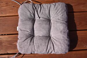 Vingo Sedák na židli, šedý melír - 39 x 39 cm