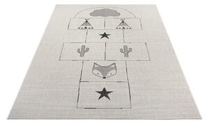 Krémový dětský koberec Ragami Games, 80 x 150 cm