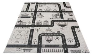 Krémový dětský koberec Ragami City, 80 x 150 cm