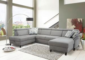 SEDACÍ SOUPRAVA, textil, světle šedá Sit & More - Sedací soupravy, Online Only