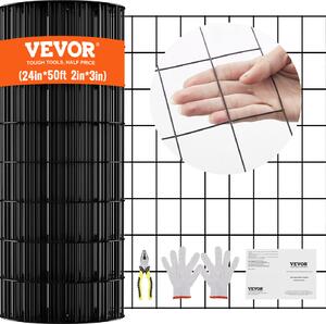 VEVOR drát pro voliéry 61 x 1524 cm, zahradní plot, role z drátěného pletiva 1,52 mm, drátěný plot s vinylovým povrchem pro zábrany kurníků, ohrady pro králíky a hady, ohrady pro drůbež