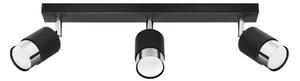 Sollux Lighting Stropní svítidlo NERO 3 černé/chromové