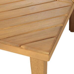 5-místná zahradní sedací souprava akáciové dřevo/krémová/krémově bílá BARATTI
