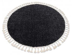 Dywany Łuszczów Kusový koberec Berber 9000 grey kruh ROZMĚR: 160x160 (průměr) kruh