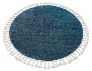 Dywany Łuszczów Kusový koberec Berber 9000 blue kruh - 120x120 (průměr) kruh cm