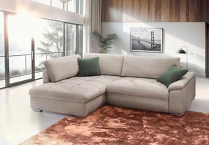 ROHOVÁ SEDAČKA, textil, pískové barvy Livetastic - Sedací soupravy, Online Only