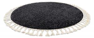 Dywany Łuszczów Kusový koberec Berber 9000 grey kruh - 160x160 (průměr) kruh cm