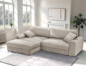 ROHOVÁ SEDAČKA, textil, béžová Livetastic - Sedací soupravy, Online Only