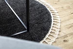 Dywany Łuszczów Kusový koberec Berber 9000 grey kruh ROZMĚR: 160x160 (průměr) kruh