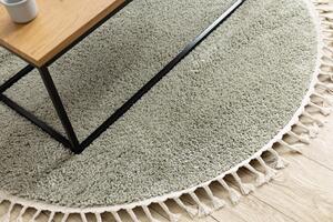 Dywany Łuszczów Kusový koberec Berber 9000 green kruh - 120x120 (průměr) kruh cm