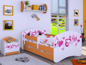 Dětská postel Happy Srdce (9 barevných variant)