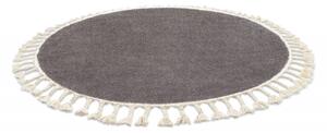 Dywany Łuszczów Kusový koberec Berber 9000 brown kruh ROZMĚR: 160x160 (průměr) kruh