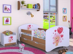 Dětská postel Happy Méďa s balónkem (9 barevných variant)