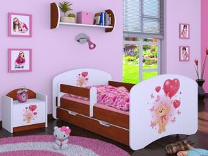 Dětská postel Happy Méďa s balónkem (9 barevných variant)