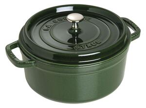 Hrnec s poklicí kulatý 24 cm bazalková - STAUB (Kastrol kulatý 24 cm bazalkový - STAUB)