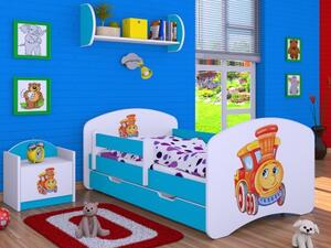 Dětská postel Happy Vláček (9 barevných variant)
