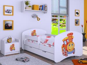 Dětská postel Happy Vláček (9 barevných variant)