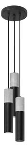 Sollux Lighting Závěsné svítidlo BORGIO 3P černé
