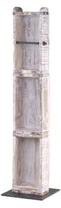 Dřevěný bílý stojan na toaletní papír antik 82 cm (Chic Antique)