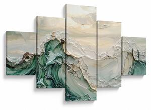 Obraz - 3D abstrakce moře (125x70 cm)