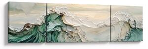 Obraz - 3D abstrakce moře (170x50 cm)