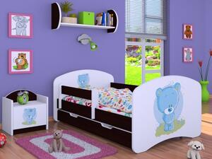 Dětská postel Happy Modrý méďa (9 barevných variant)