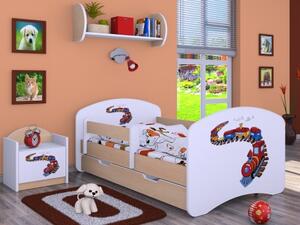 Dětská postel Happy Vlak (9 barevných variant)