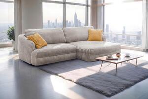 ROHOVÁ SEDAČKA, textil, světle hnědá Livetastic - Sedací soupravy, Online Only