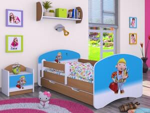 Dětská postel Happy Bořek stavitel (9 barevných variant)