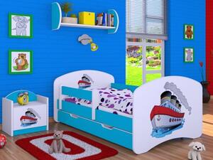 Dětská postel Happy Parník (9 barevných variant)