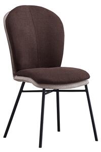 Jídelní židle Siderit (terakota + tmavě šedá). 1034343