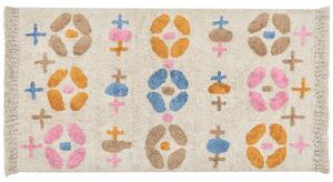 Bavlněný koberec 80 x 150 cm barevný DARAN