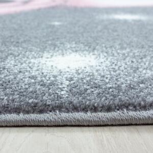 Ayyildiz, Dětský kusový koberec Bambi 810 pink | Růžová Typ: kulatý 120x120 cm