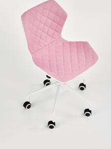 Dětská otočná židle MAGIC světle růžová