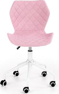 Dětská otočná židle MAGIC světle růžová
