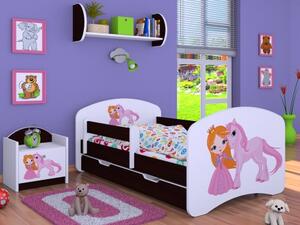 Dětská postel Happy Princezna s jednorožcem (9 barevných variant)