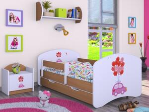 Dětská postel Happy Autíčko s balónky (9 barevných variant)