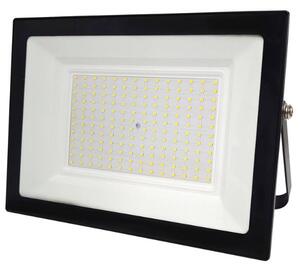 Ultratenký LED reflektor černý 150W 12000lm, studená barva světla
