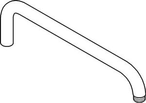 Sprchové rameno GROHE Rainshower (14047000), délka: 34 cm, 1/2″, kulatý