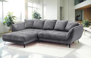 ROHOVÁ SEDAČKA, textil, barvy grafitu, šedá Livetastic - Sedací soupravy, Online Only