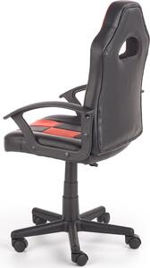 Chlapecká židle THUNDER - černá/červená