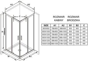 Ravak Blix Slim sprchové dveře 90 cm posuvné stříbrná lesk/průhledné sklo X1XM70C00Z1